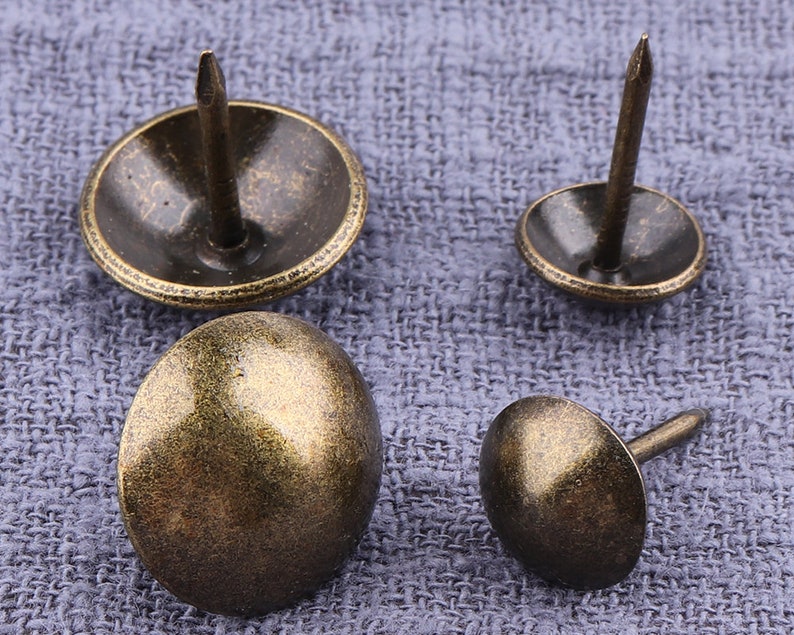 10mm 16mm 20pcs Bronze round head Upholstery Decorative Nailstacks,box thumb tacks,Push Pins,Sofa nail,door nails,furniture tacks