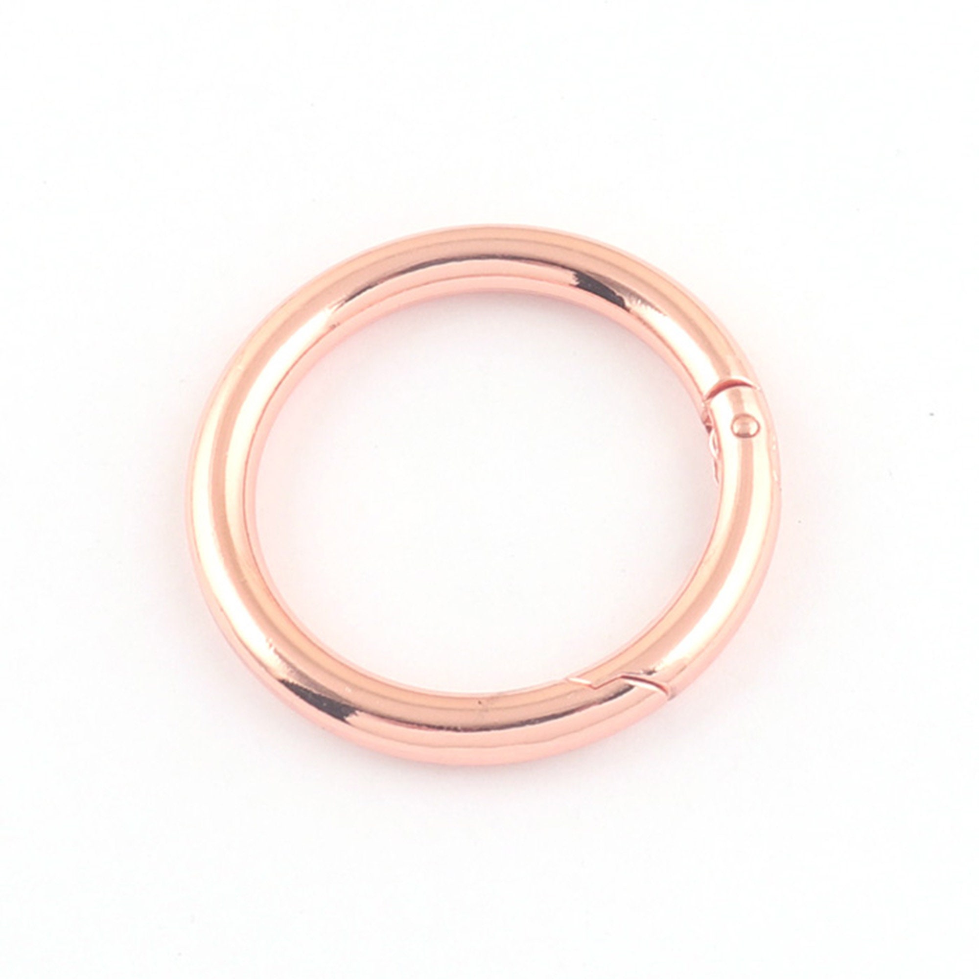 Push Gate Metal Spring Ring,1.5''(38)mm Gold Rose Gold Gunmetal Round O ...