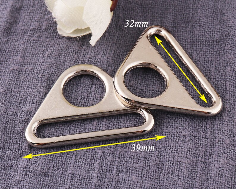 6pcs Metal Strap Sliders be 80 Strap Adjuster Triangle 6pcs Metal Strap Sliders be 80 Strap Adjuster Triangle