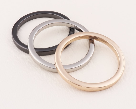 Light Gold/silver/gun Black Closed O Rings,metal Rings,o Rings for Bags,  Bag Hardware,round Ring50mm6pcs 