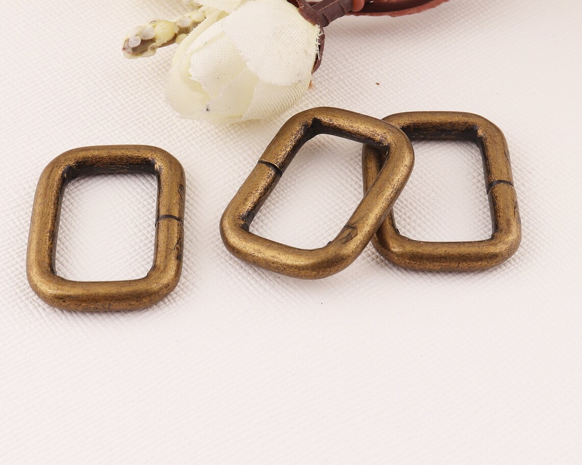 Rectangular Rings/split Loop Rings/slide Buckle/adjustable Etsy