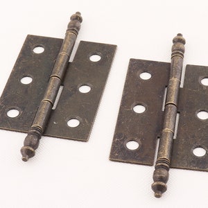Charnières de meuble, charnières pour boiseries, charnières décoratives pour boîte, charnières papillon pour boîte à bijoux vintage bronze antique - 55 mm * 4 pièces