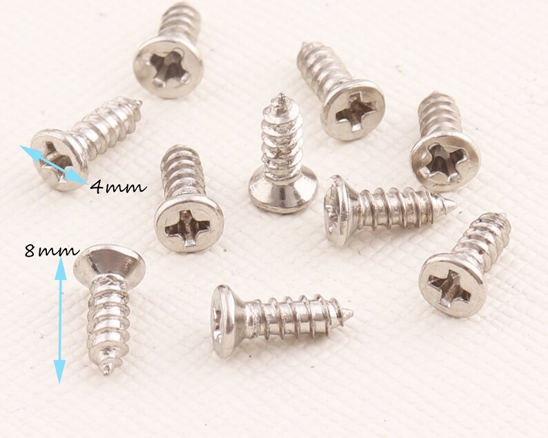 Wood Screws decorative Screwssilver Screws for Hinges Etsy