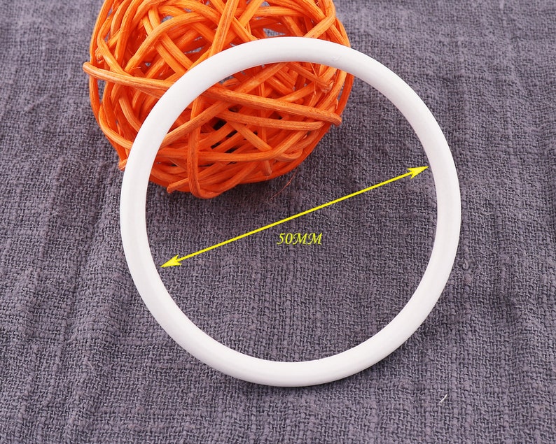 White Round Ring Purse Ring50mm Handbag O Ring 6pcs Strap O Etsy