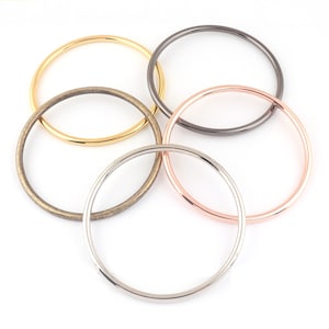 Large metal O rings,Silver/Gold/Rose gold/Gunmetal/Bronze Round Rings for Handbag Purse Bag Making Hardware Supplies - inner 90mm*2pcs