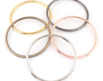 Large metal O rings,Silver/Gold/Rose gold/Gunmetal/Bronze Round Rings for Handbag Purse Bag Making Hardware Supplies - inner 90mm*2pcs