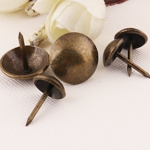 Bronze Push pins, Thumb tacks, Decorative tacks,  Furniture tacks, Sofa tacks, Upholstery tacks, Decorative push pins