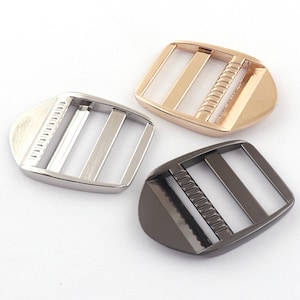 30mm Strap Adjuster buckle,Silver,Light gold,Gunmetal Bar Slide,Heavy Duty Ladder Lock Buckle Strap Adjuster Slider buckle
