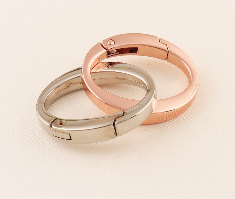 SilverGoldRose Gold O-Ring for Bag,Metal rings,Purse strap rings,Purse ring,O rings,Spring clasp,Round ring