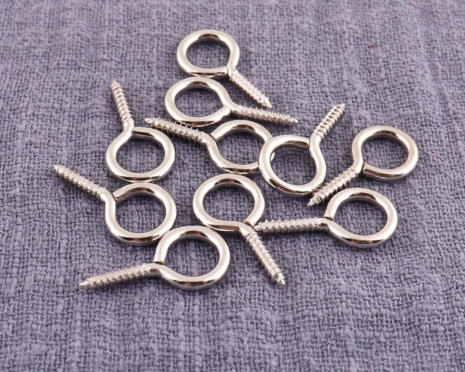 Plated Screw Eye Hook 100pcs Mini Screw Eye Hook Bail Pins Etsy