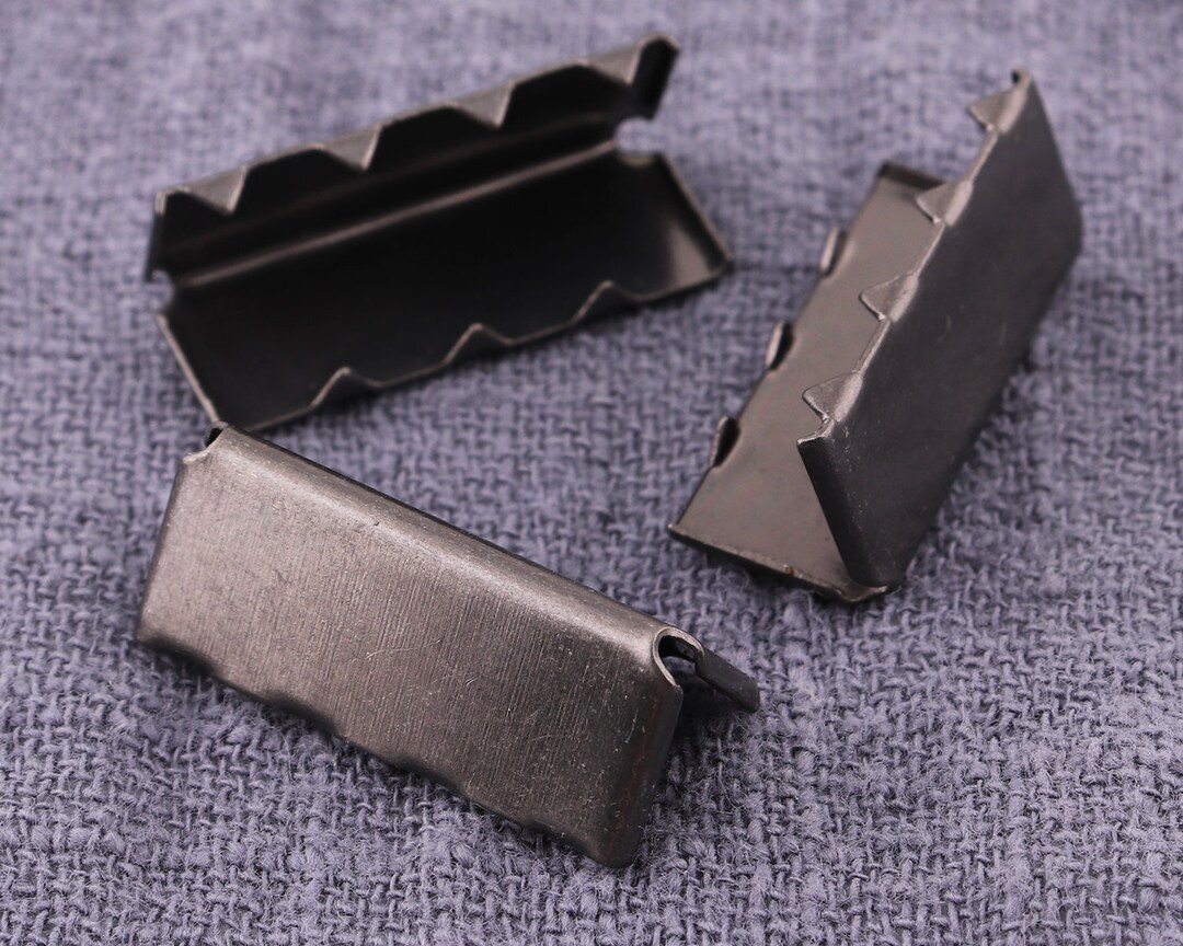 50pcs 25mm Gunmetal Flat Ribbon Clamp With Loop,alligator Hair Clips ...