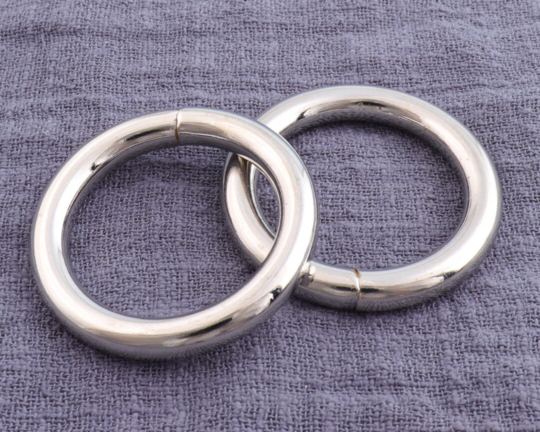 4pcs Silver Heavy Duty Circle Ring,buckle Rings, Metal O Rings, Link