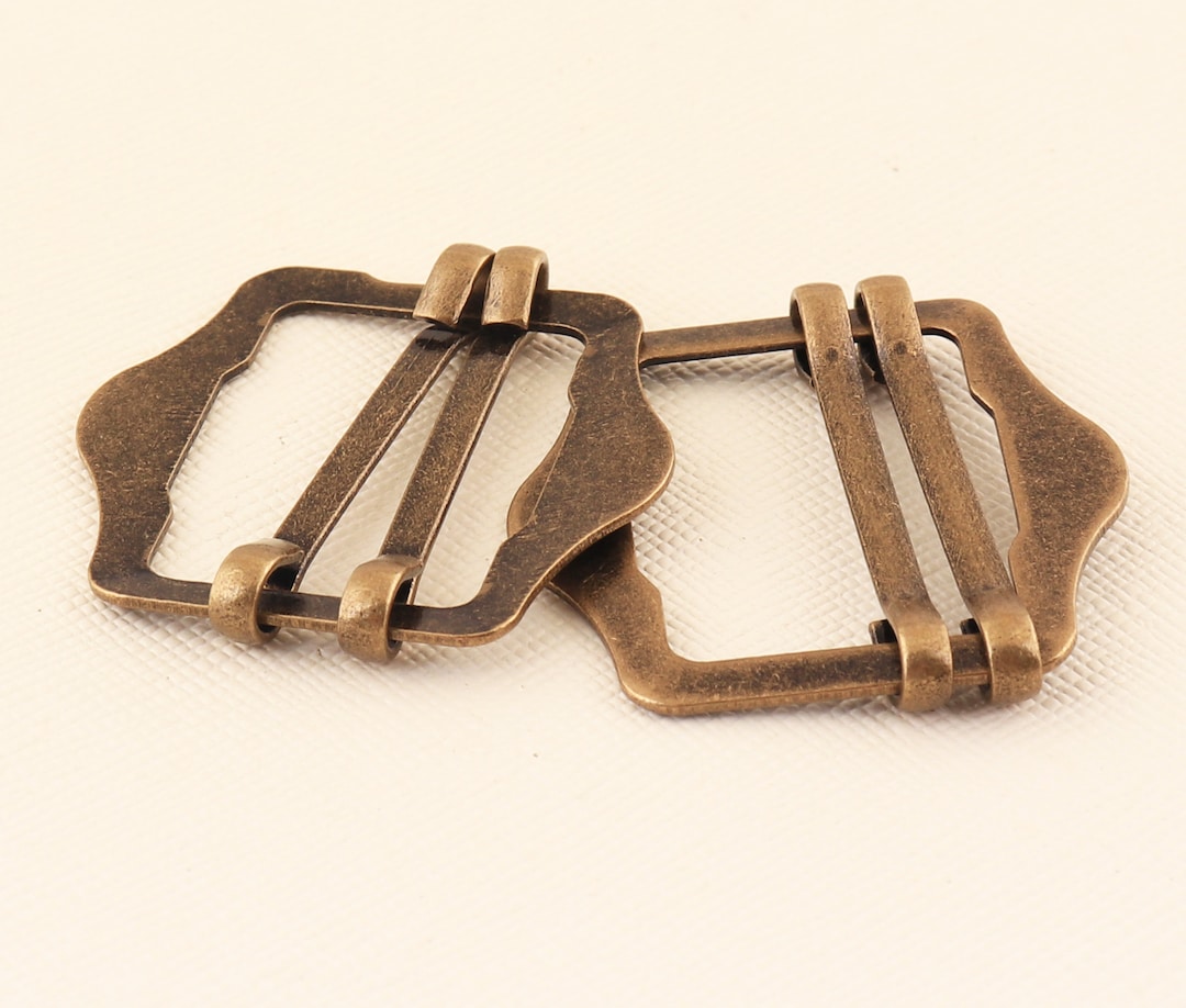 Bronze Metal Flat Metal Slide Buckle,18pcs Adjuster Buckle,belt Buckle,vintage Buckle,metal
