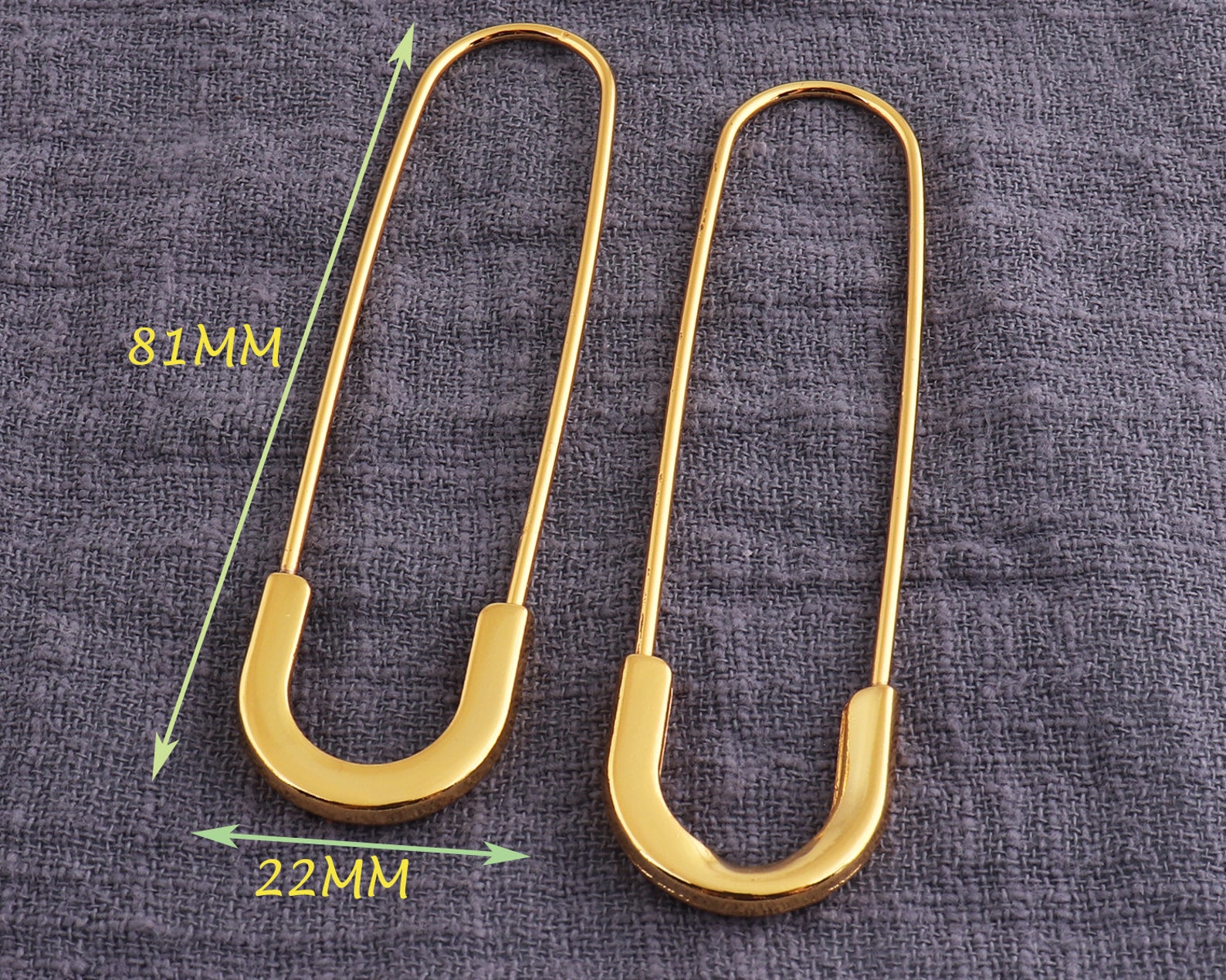 22mm Gourd Pin Pear Shaped Safety Pins Decorative Etsy