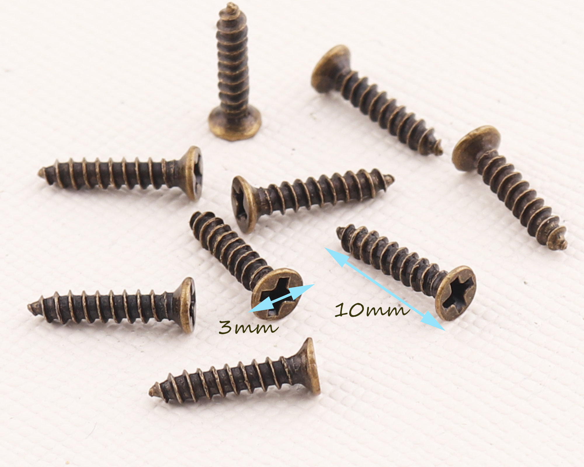 Cross head decorative screws/ Flat Head Screws/Antique bronze Etsy