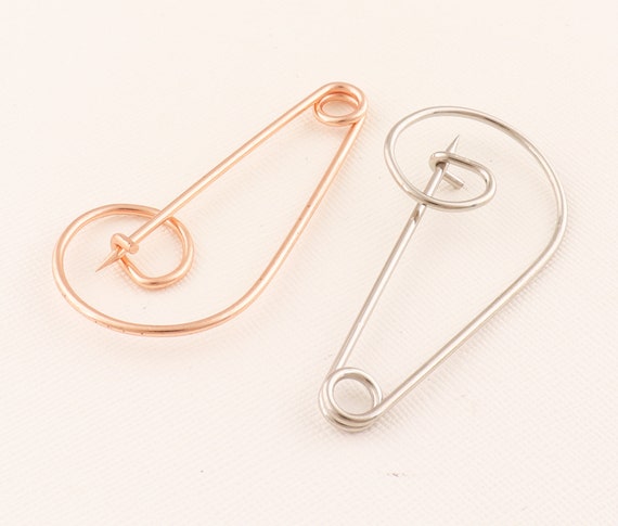 Rose Gold/silver Safety Pin, 55mm Decorative Pins, 20pcs Push Pins