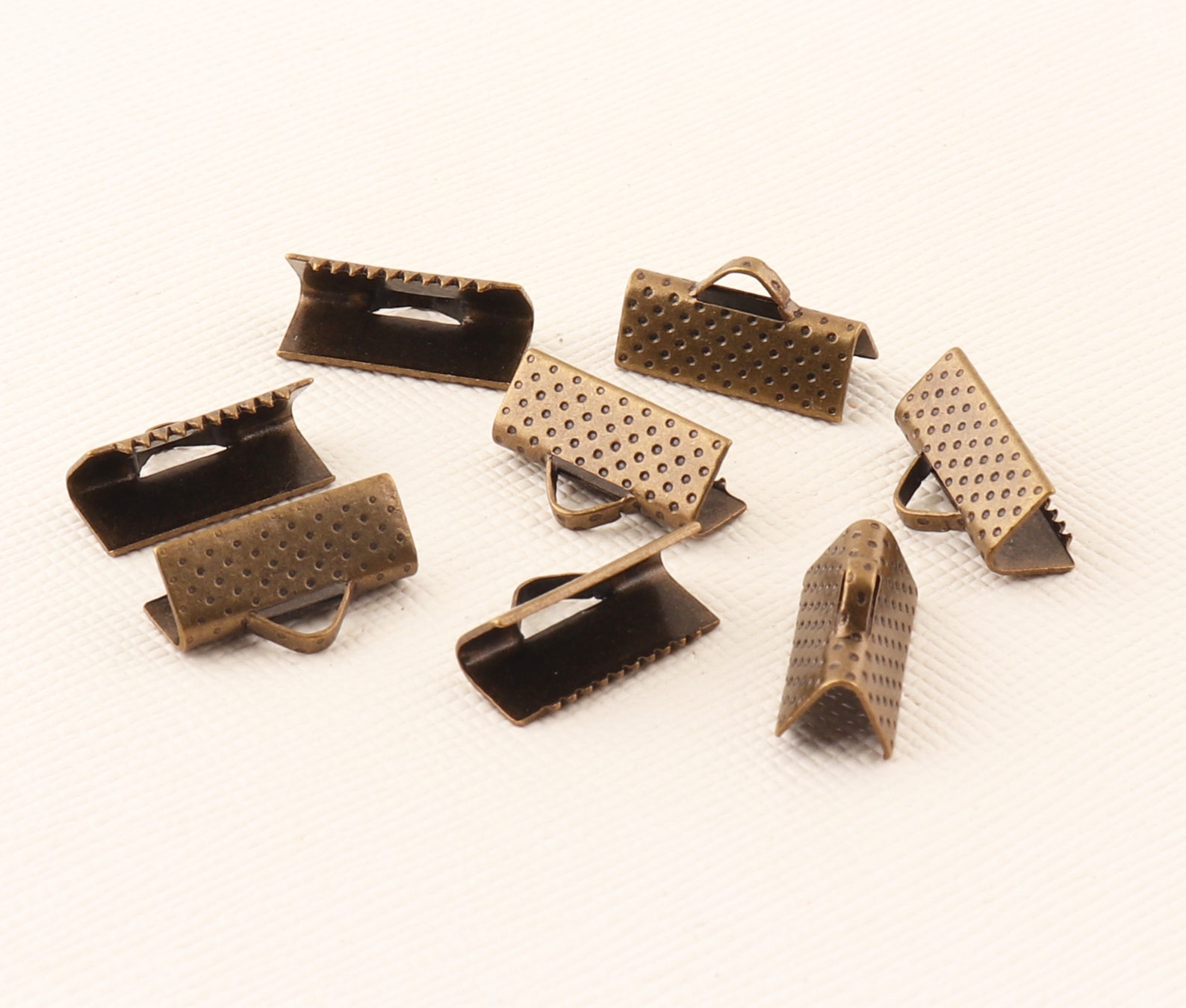 Ribbon Clamp With Loop160pcs Bronze Ribbon Clipsuspender Etsy