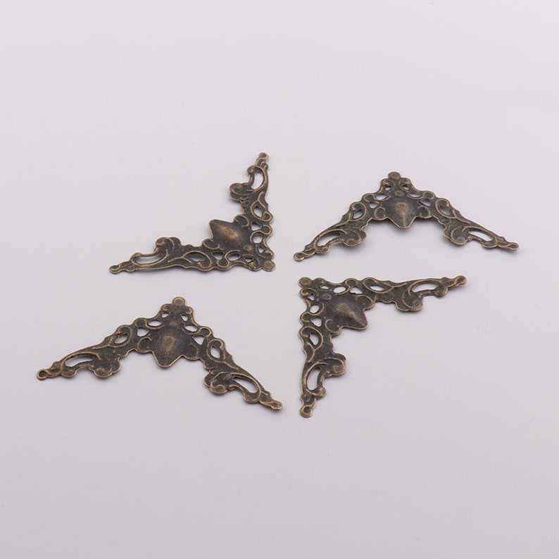 12PCS 42mm Bronze Jewelry Box Corner Metal Corner Protector Etsy