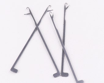 16 PCS Steel Latch Hooks Needle, Crochet Hook with Different Size.