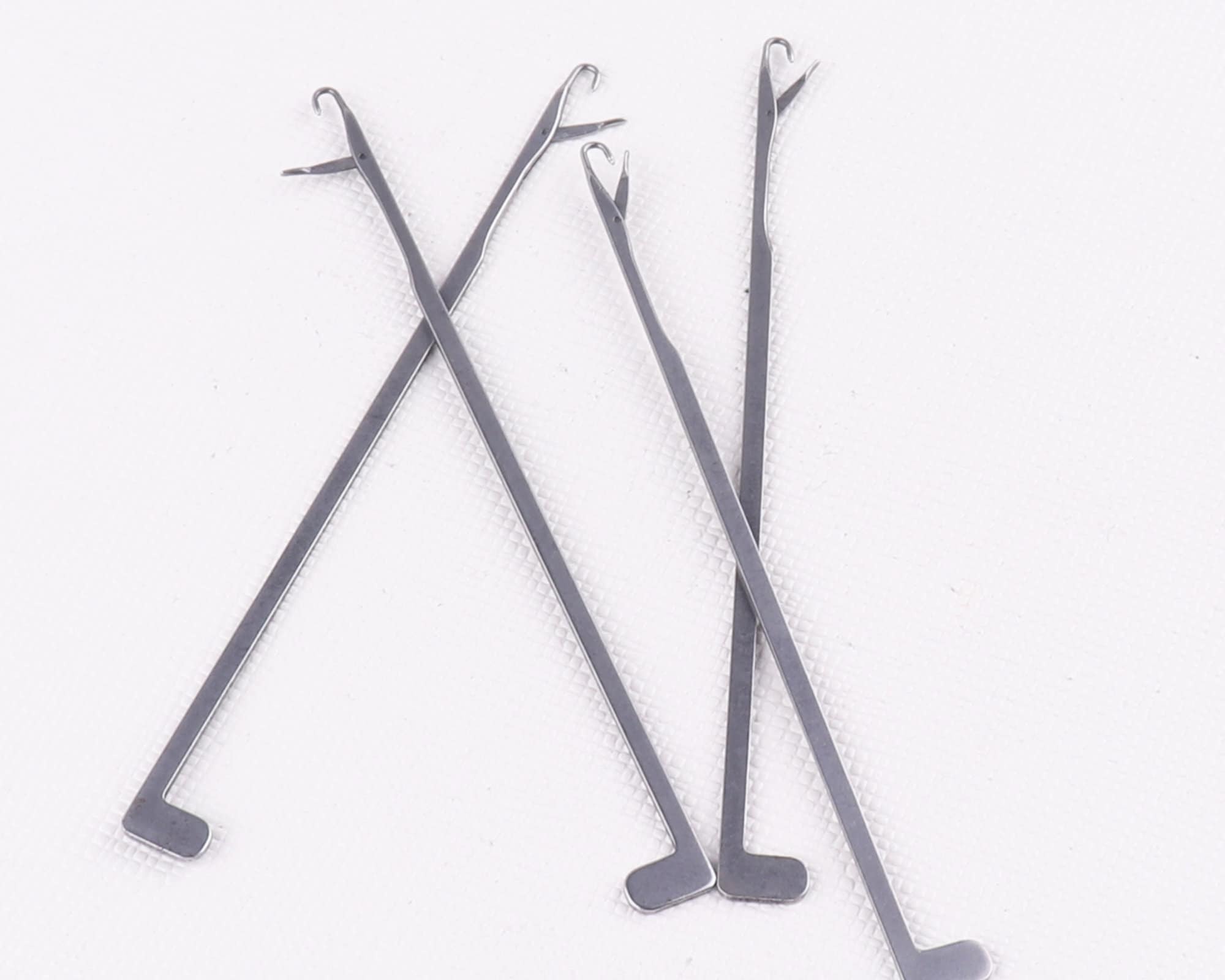 LGEGE 16 Sets Steel Latch Hooks Needle, Crochet Hook with Different Size.