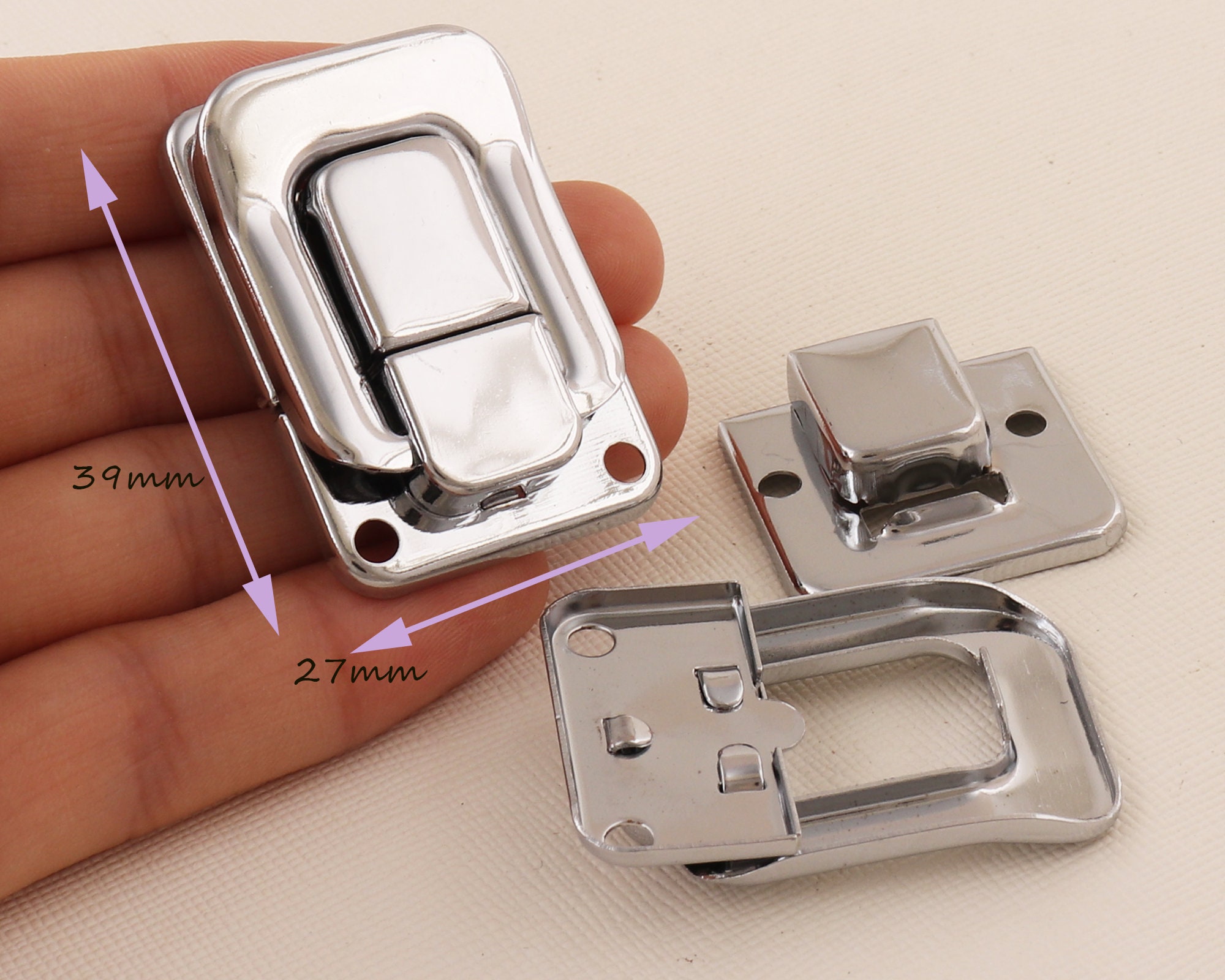 Sturdy Lock Toggle Catch, Metal Box Latch Buckle Lock For Medicine Box, Flight Case, Tool Box, Pack Of 4 - View #8