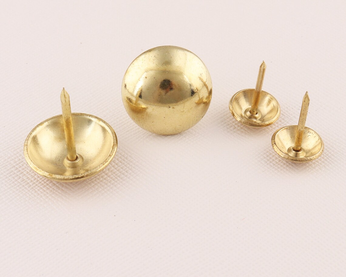 Upholstery Tacks Gold Furniture Tacks Sofa Nail Round Head Etsy UK