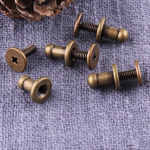 100pcs  Rivet Studs Button ,  8mm Head Stud Screw ,Rivets and Studs for Handbags