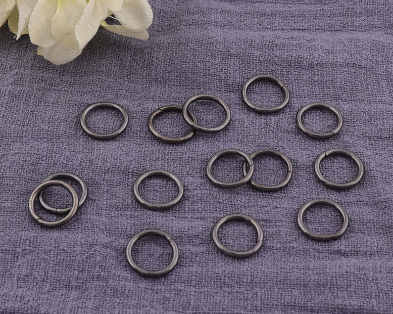 black circle ring\uff0csmall o rings\uff0cLink Connector \uff0cPurse Hardware 50pcs 10mm iron round ring,purse o ring