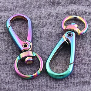28mm Metal Rainbow Matte Black S Biner Carabiner Dual Gated S Clasp Key  Ring Gated Spring Snap Hook Clasp Alloy S Carabiner 2-4-10-20pcs -   Canada
