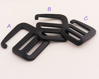 Black Metal G Hook/G Hook Hardware for Backpacks, belts, handbags/ G Hook Adjuster Slider Fastener Bag Hardware-25mm/32mm/35mm
