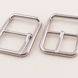 Rectangle Belt Buckle,Square Center Bar Pin Buckle,Pin buckle for bag purse/webbing,Metal Belt Buckle*60mmx35mm*2pcs