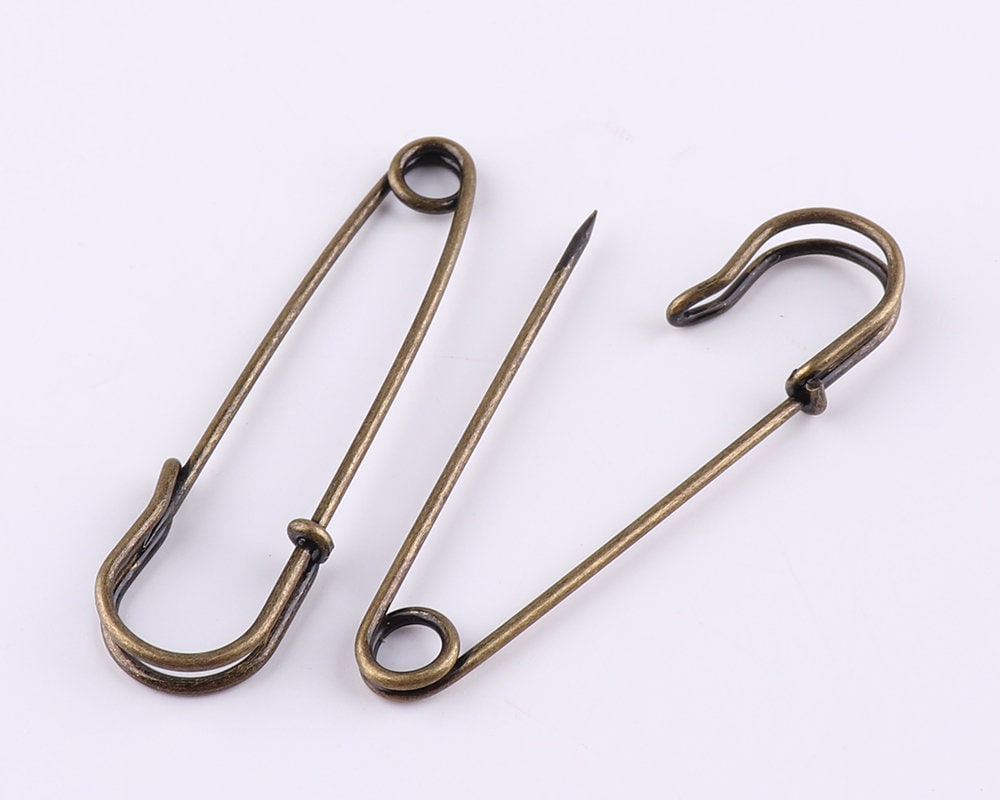 12pcs Sewing Safety Pinsdecorative pins Bronze Safety Etsy