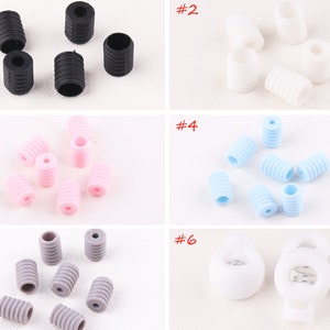 20-60PCS Round Cord Locks Adjuster buckle ,Elastic cord stopper for loop making adjuster,lock, toggle
