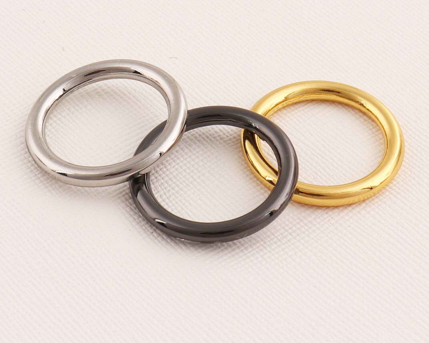 Gun Black/silver/gold O Ring 25mm Metal O Rings 20pcs Purse - Etsy