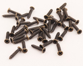 Cross head decorative screws/ Flat Head Screws/Antique bronze wood screws/Drywall screws/Miniature Hardware Parts-10mm**300pcs