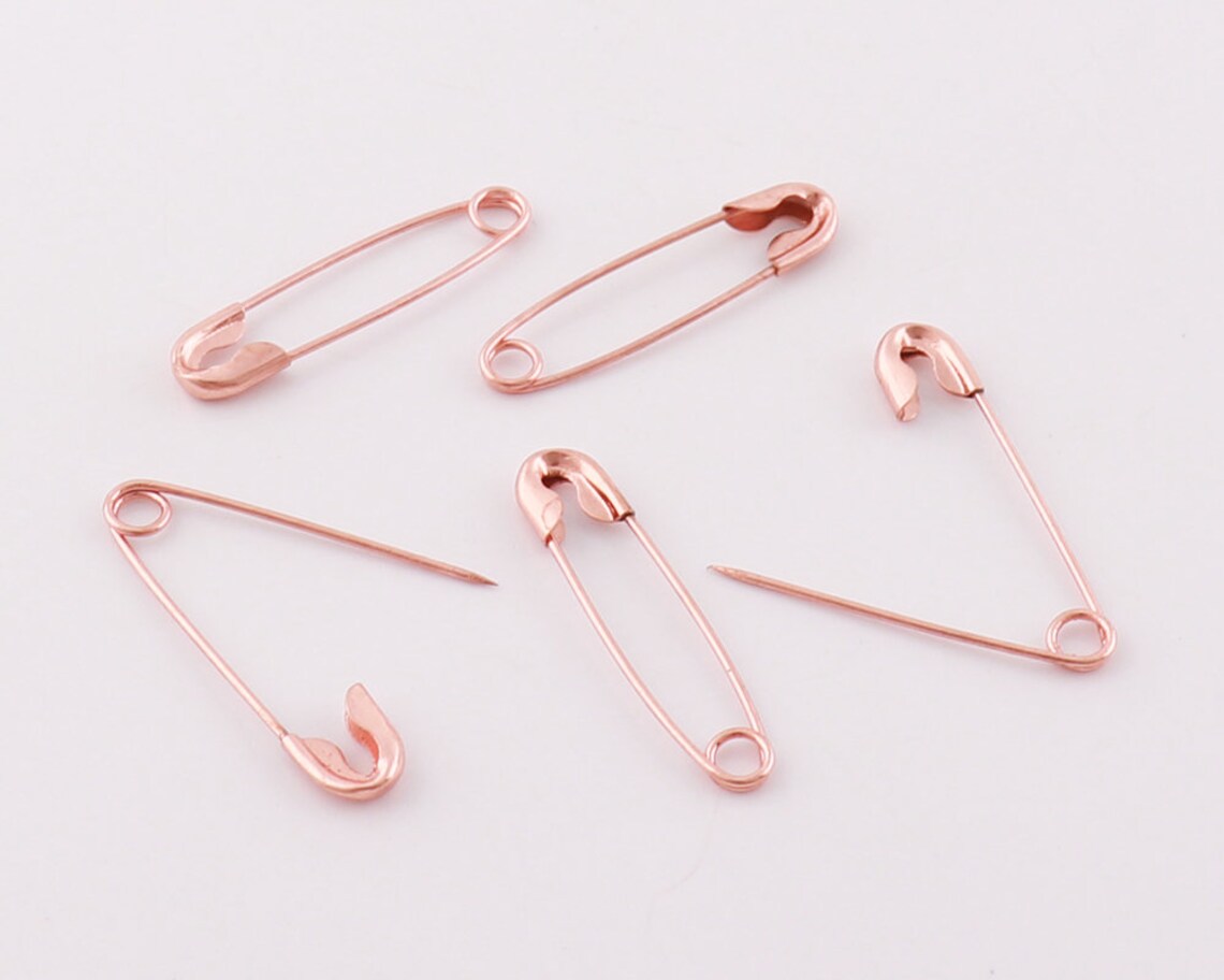 50pcs 22mm Rose Gold Safety Pinsewing Safety Pinsdecorative Etsy