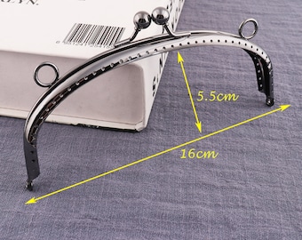 16cm Metal Purse Frames, 1pcs Plutch frame, Bag Frames ,Bag handle,Metal purse frame with handle purse