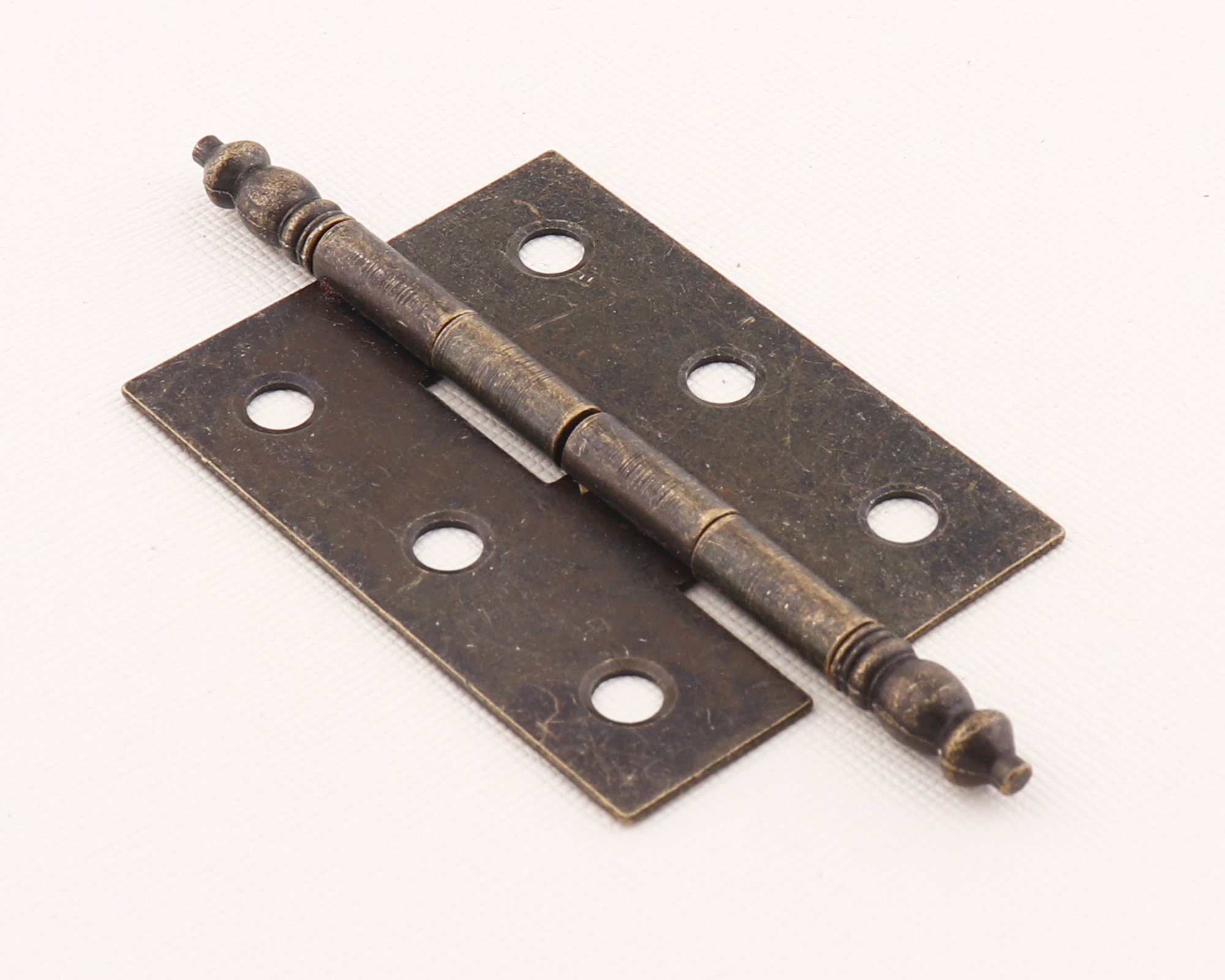 2 Bandes De Charnière Antiques Berliner Kegel – Acier Huilé Gris, Pour Portes De 10 à 13 Mm