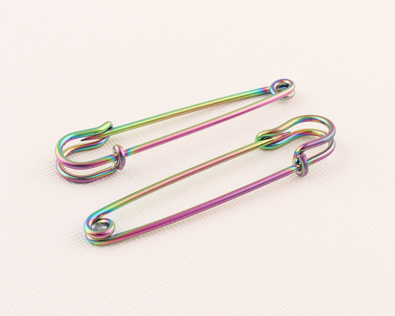 Jewelry Painted Safety Pin 56mmx14mm Jumbo Safety Pins Jewelry Painted Safety Pin 56mmx14mm Jumbo Safety Pins