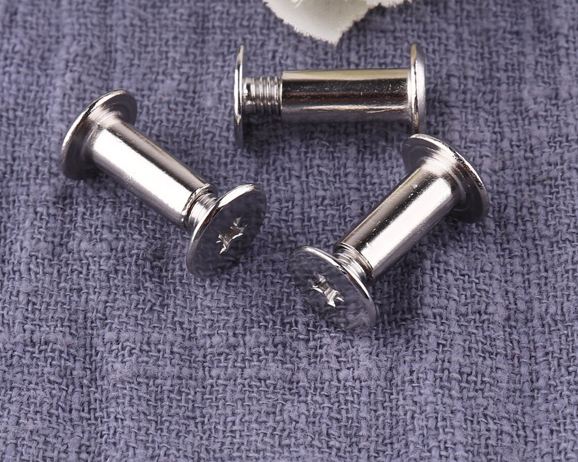 10mm Silver Head Buttons 80pcs Rivet Studs Button Rivets Etsy