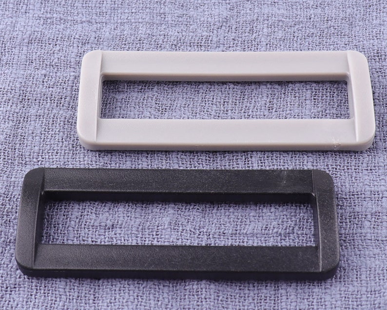 12pcs Black / Grey Rectangle D Ringplastic Square Ring | Etsy