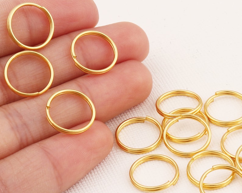 Round Split Ring/double Loops Jump Rings/10mm Key Ring DIY - Etsy