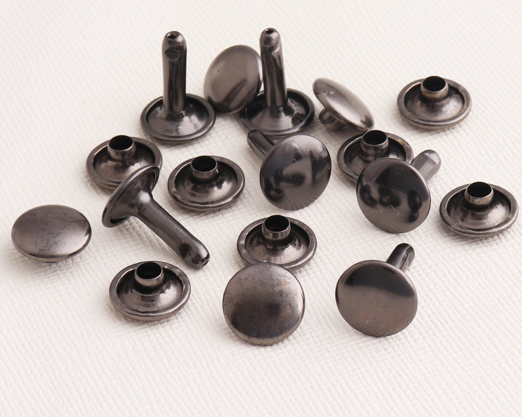 Black Rivets Stud,double Cap Round Rivets, Bag Hardware,post Rivet ...