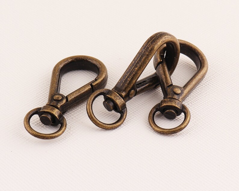 Bronze Metal clasp 10pcs Purse clasp 8mm Lobster clasp Etsy