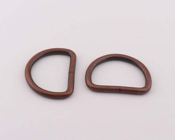 4pcs Metal Non Welded D Rings for Purse copper Dee Rings,antique Purse  Strap,handbag Ring,wallet Hardwarebag Belt Strap 1-1/240mm -  Hong Kong