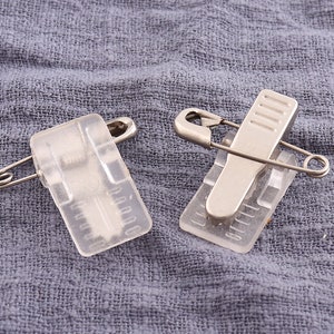 2 5 10 25 50 Clear Clip Pacifier Plastic Badge Lanyard Craft Strap Holder Buckle 