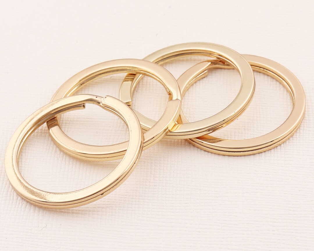 Light Gold Round Split Rings,jump Rings,flat Split Ring for Keychains ...