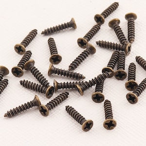 Cross head decorative screws/ Flat Head Screws/Antique bronze wood screws/Drywall screws/Miniature Hardware Parts
