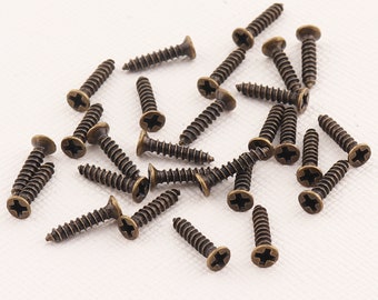 Cross head decorative screws/ Flat Head Screws/Antique bronze wood screws/Drywall screws/Miniature Hardware Parts