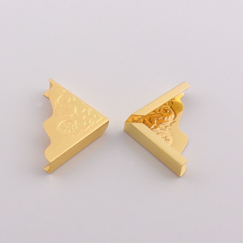 12PCS 35mm Box corners Gold photo frame corner Jewelry box Etsy